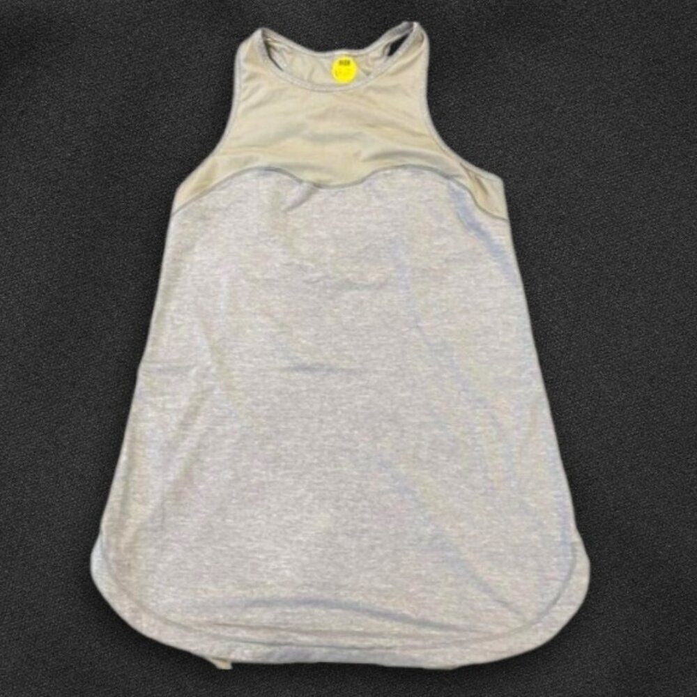 Lululemon Tank Top Sleeveless Crewneck Racerback & Keyhole Back Design Gray W S
